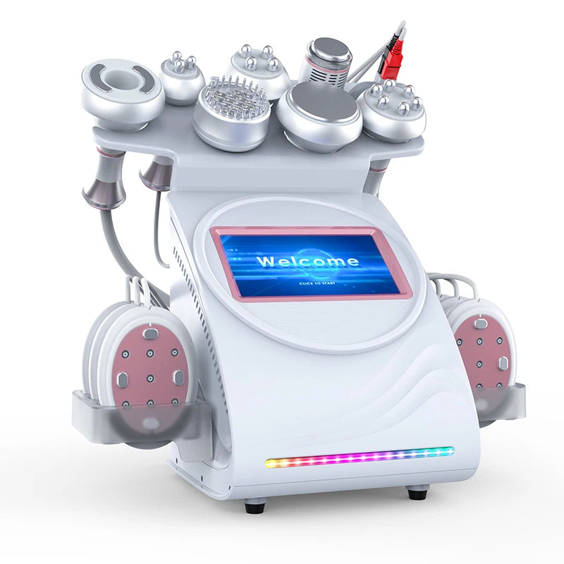 FR-90D 9-in-1 80K Slimming Machine with Vacuum, Multi-Pole RF, Cold Therapy, EMS, BIO&LED & Laser
