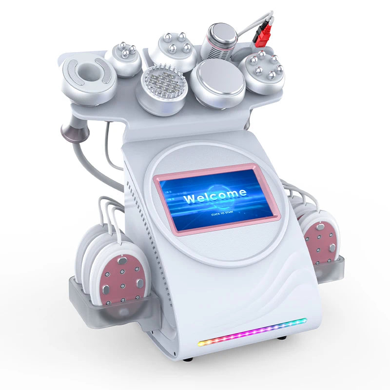 FR-90D 9-in-1 80K Slimming Machine with Vacuum, Multi-Pole RF, Cold Therapy, EMS, BIO&LED & Laser