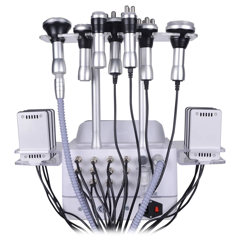 FR-6005 Vacuum Cavitation RF Slimming Machine with Multi-Size 40K Ultrasonic, Hexapole RF & Laser for Body Contouring & Face Lifting