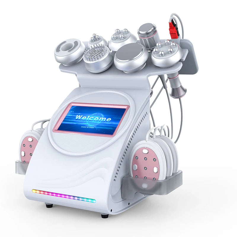 FR-90D 9-in-1 80K Slimming Machine with Vacuum, Multi-Pole RF, Cold Therapy, EMS, BIO&LED & Laser