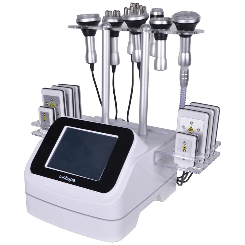 FR-6005 Vacuum Cavitation RF Slimming Machine with Multi-Size 40K Ultrasonic, Hexapole RF & Laser for Body Contouring & Face Lifting
