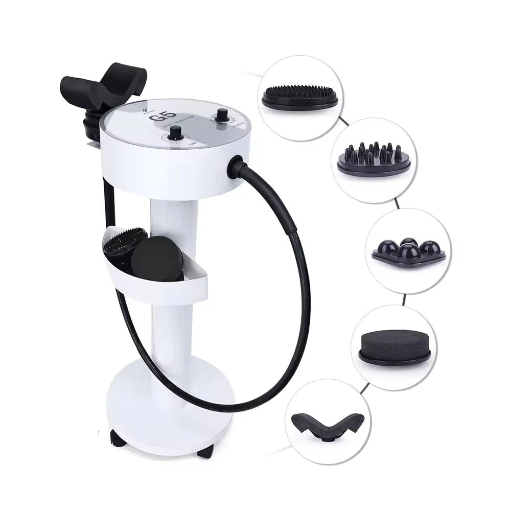 FR-圆形G5 Round G5 Vibrating Massage Machine with 5 Massage Heads for Body Shaping