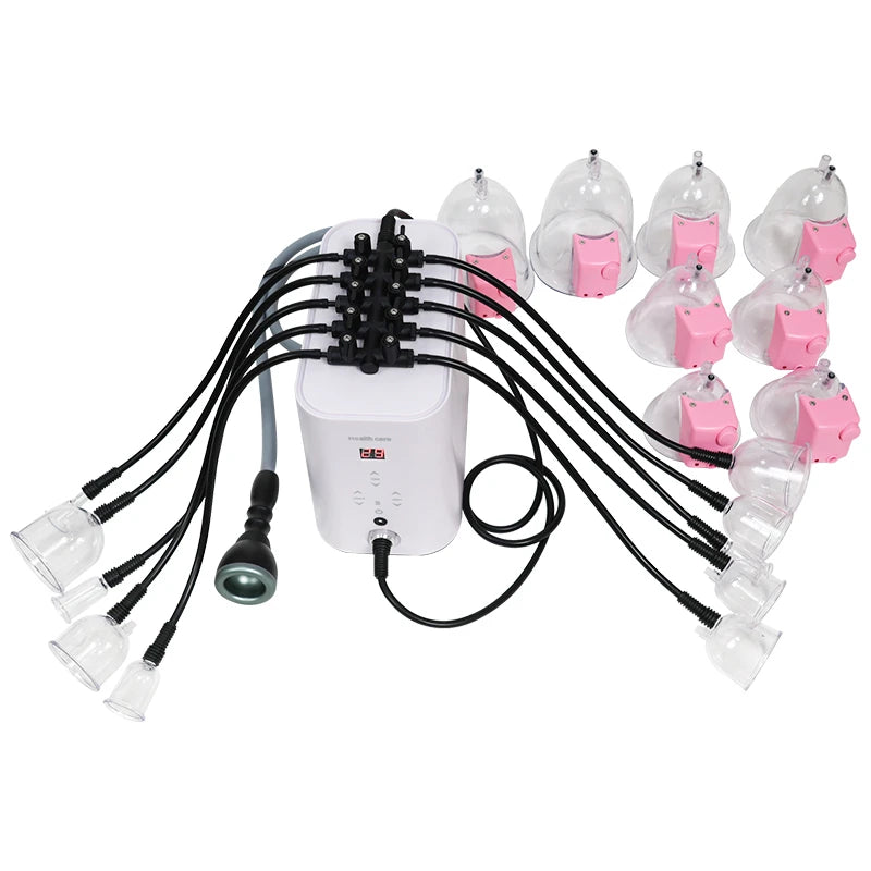 Vacuum Butt Lifting Machine | 10CH Thermal Vacuum Cupping Device for Hip & Breast
