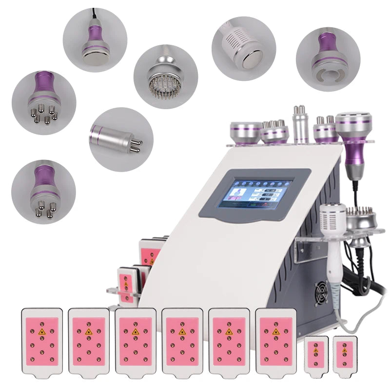 FR-975S 80K Cavitation Machine with Vacuum RF, Multipolar RF & Diode Laser for Fat Reduction & Body Contouring