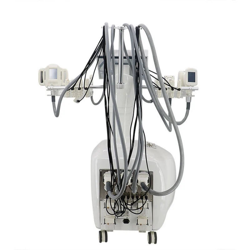 V10 Multifunctional Body Slimming Machine with Cavitation, Rollers, RF Heat & Laser Pads for Contouring & Tightening