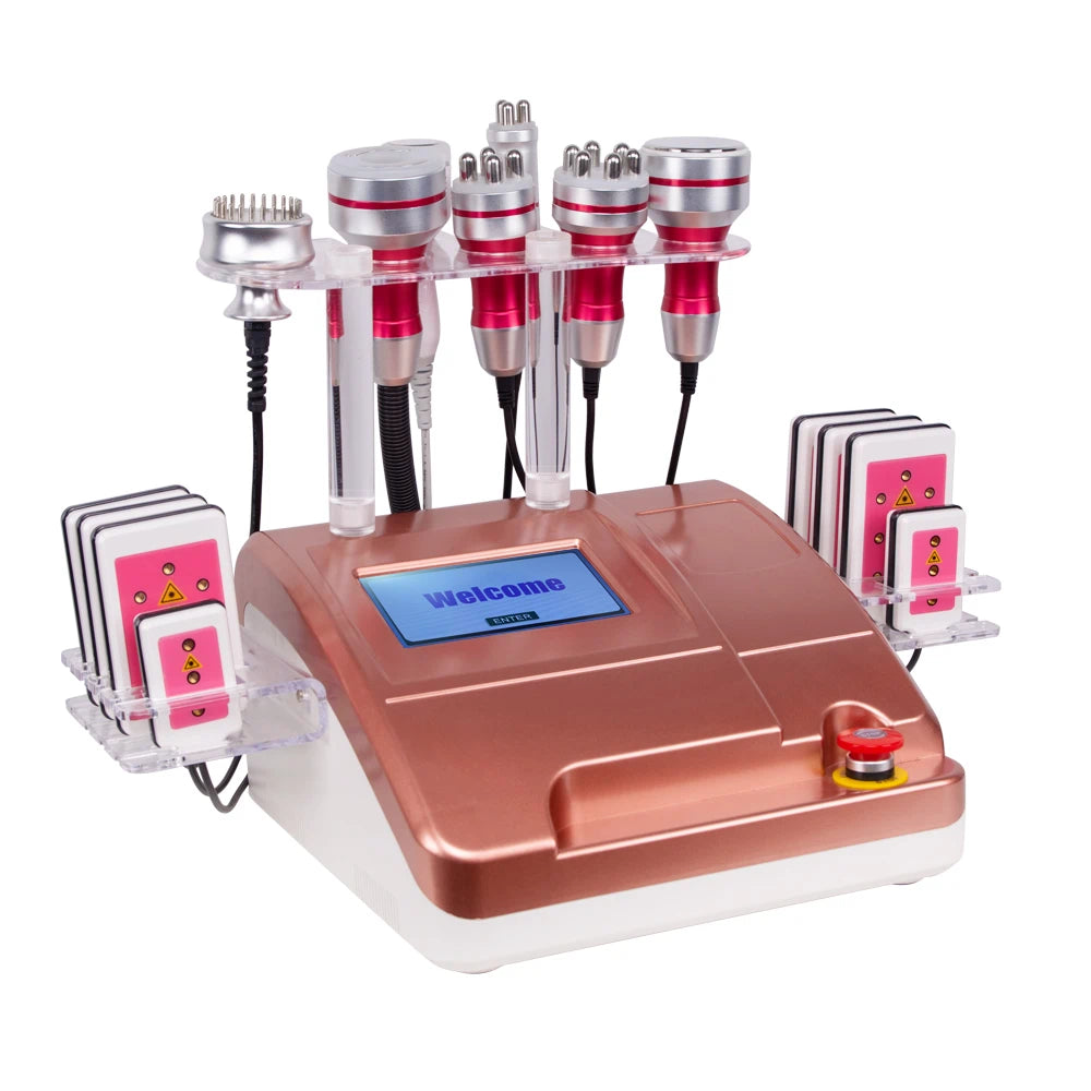 FR-677A 5-in-1 Cavitation RF Slimming Machine with Vacuum, Multipolar RF & Laser for Fat Reduction & Body Contouring