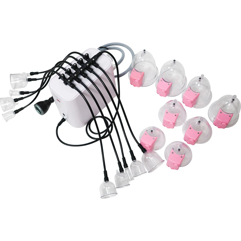 Vacuum Butt Lifting Machine | 10CH Thermal Vacuum Cupping Device for Hip & Breast