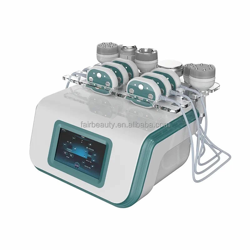 FR-800 Slimming Queen 40K Multipoles RF Vacuum Cavitation Slimming Machine with Cooling Hammer & Laser Paddles