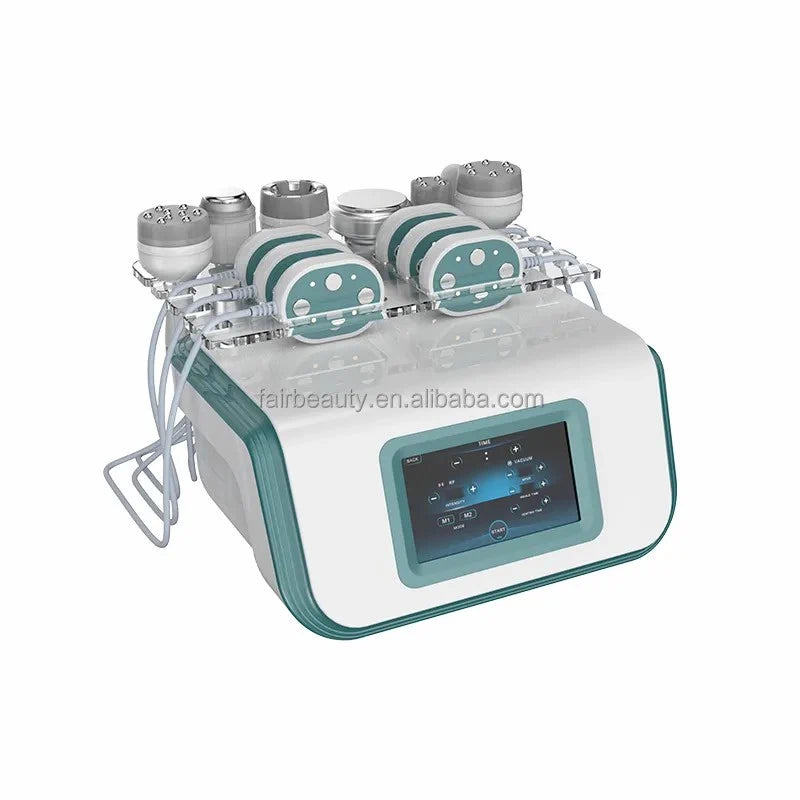 FR-800 Slimming Queen 40K Multipoles RF Vacuum Cavitation Slimming Machine with Cooling Hammer & Laser Paddles