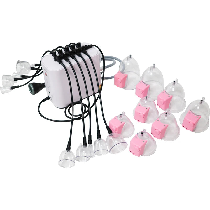 Vacuum Butt Lifting Machine | 10CH Thermal Vacuum Cupping Device for Hip & Breast