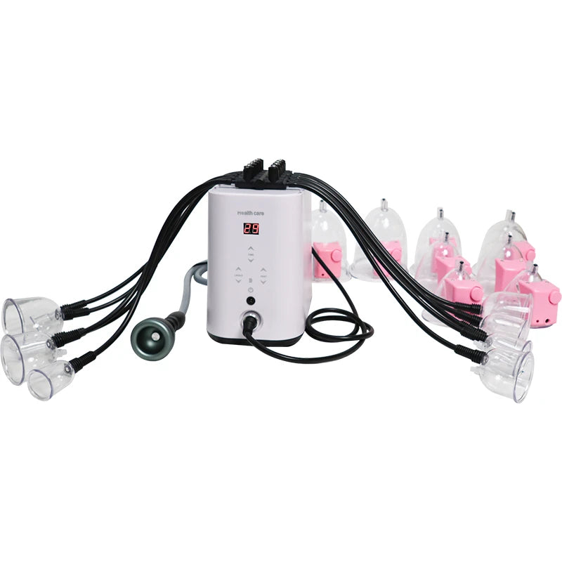 Vacuum Butt Lifting Machine | 10CH Thermal Vacuum Cupping Device for Hip & Breast