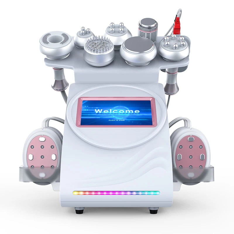 FR-90D 9-in-1 80K Slimming Machine with Vacuum, Multi-Pole RF, Cold Therapy, EMS, BIO&LED & Laser