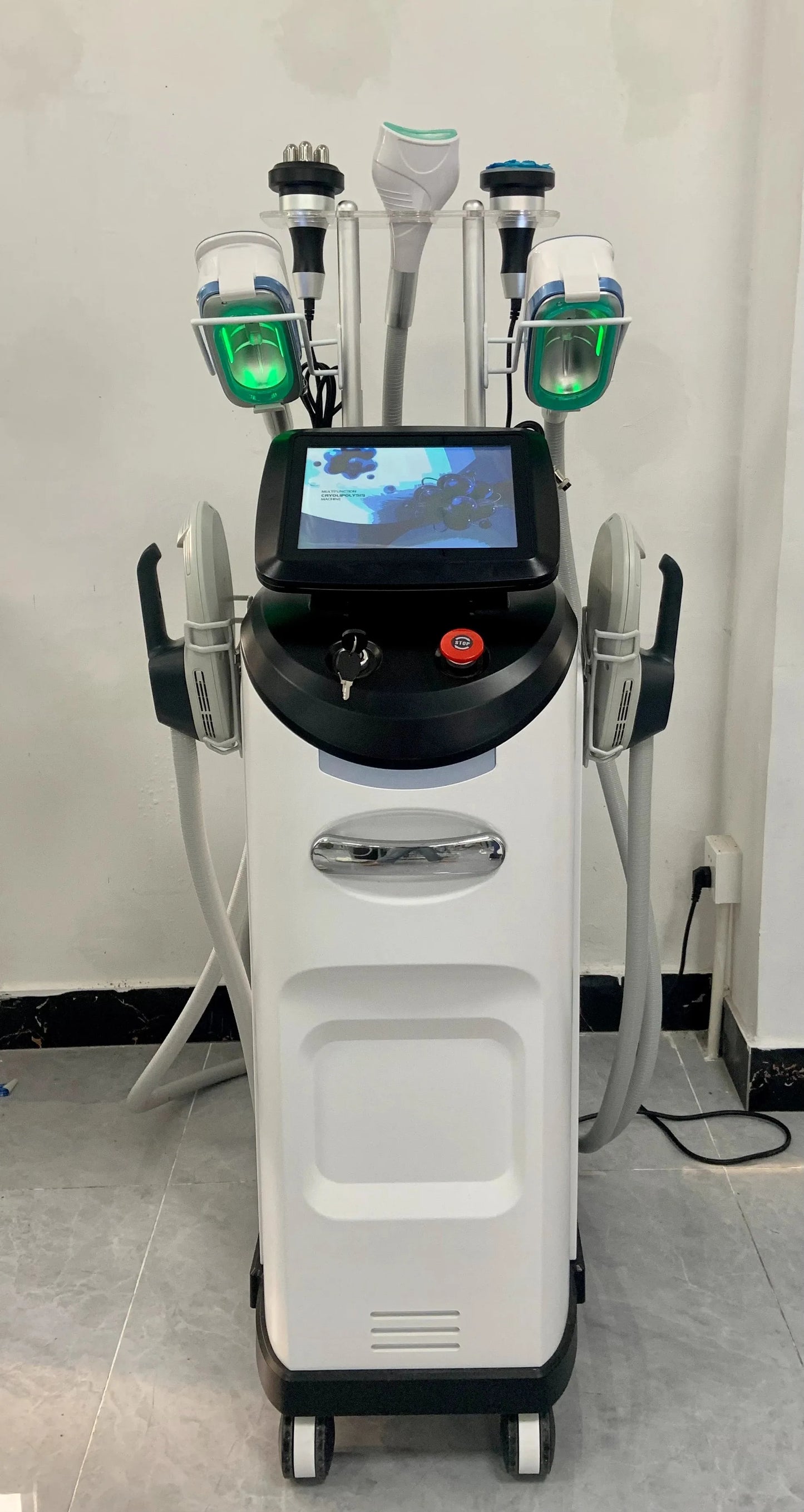 Real FARSLIM LD11 Pro machine front view showing cryolipolysis and HI-EMT applicators.