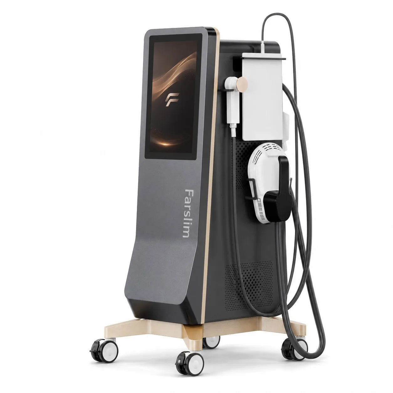 Side view of the FARSLIM professional beauty machine.